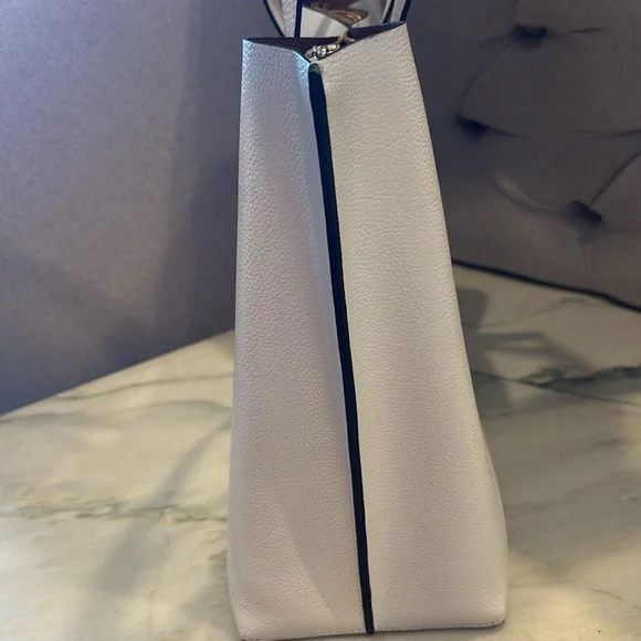 Authentic Coach Ivory Crossgrain Leather CityTote Bag! - Picture 4 of 16